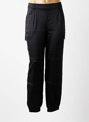 Pantalon cargo resserrée sur le bas taille normale noir CHARLOTTE SPARRE femme