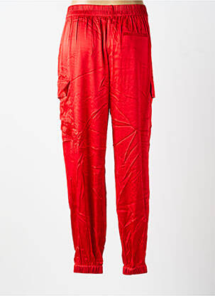 Pantalon cargo resserrée sur le bas taille normale rouge CHARLOTTE SPARRE femme