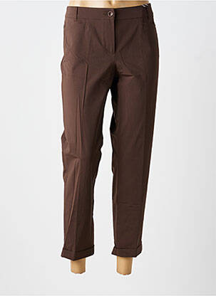 Pantalon 7/8 taille élastique taille normale marron RAFFAELLO ROSSI femme