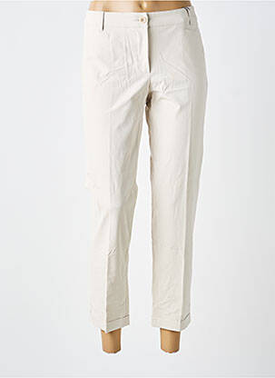 Pantalon 7/8 taille élastique taille normale beige RAFFAELLO ROSSI femme