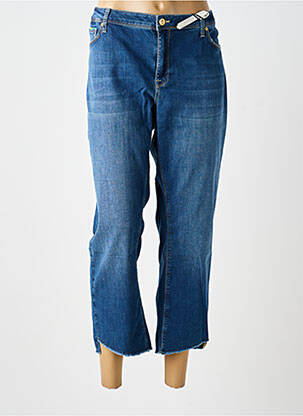 Jeans coupe droite stretch taille normale bleu RAFFAELLO ROSSI femme