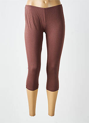 Legging tissage jersey taille normale marron VERDISSIMA femme