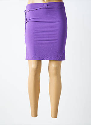Jupe courte taille normale violet ARGENTOVIVO femme