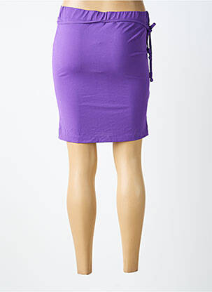Jupe courte taille normale violet ARGENTOVIVO femme