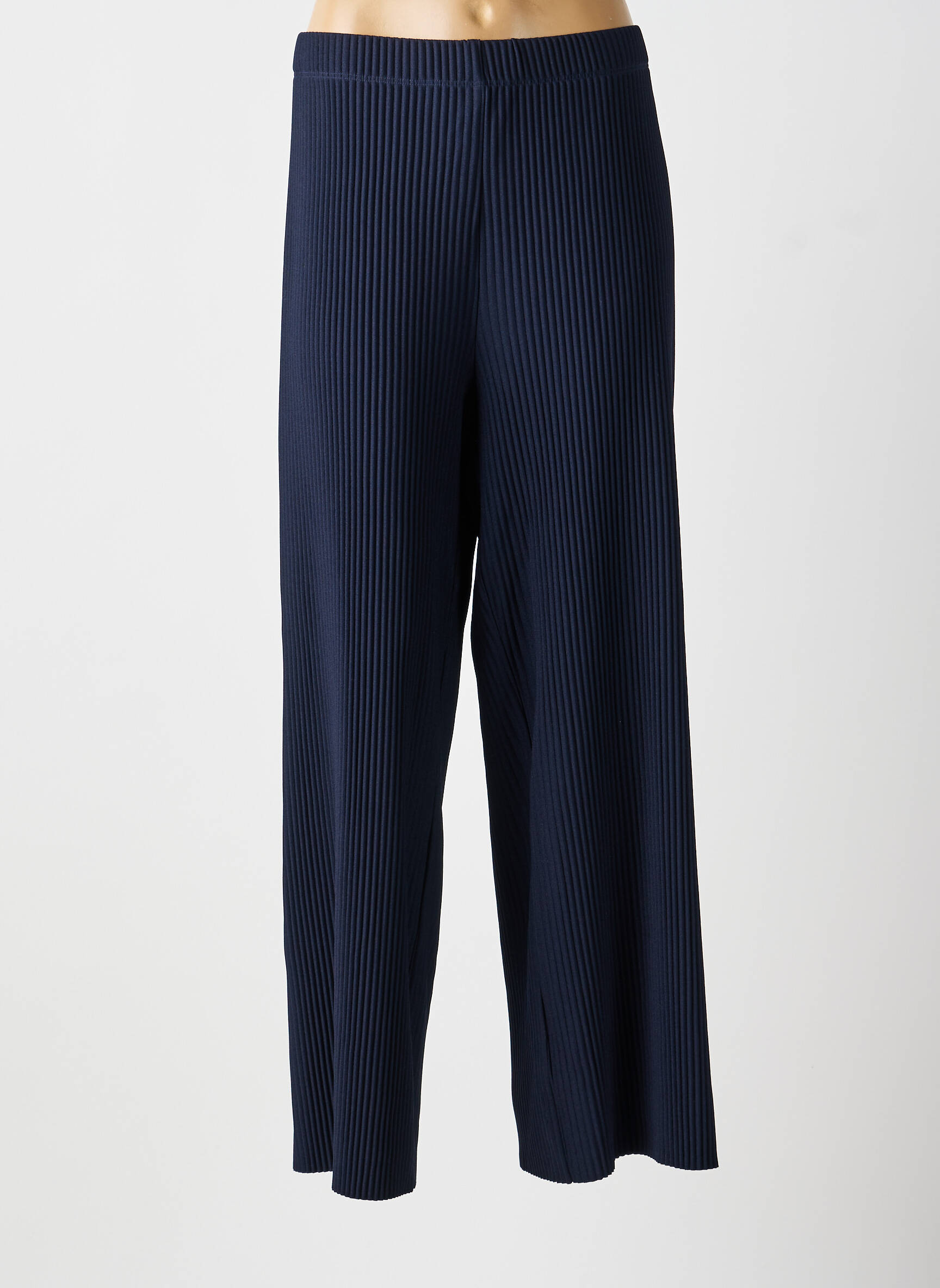 Pantalon droit stretch taille normale bleu JOSEPH RIBKOFF femme