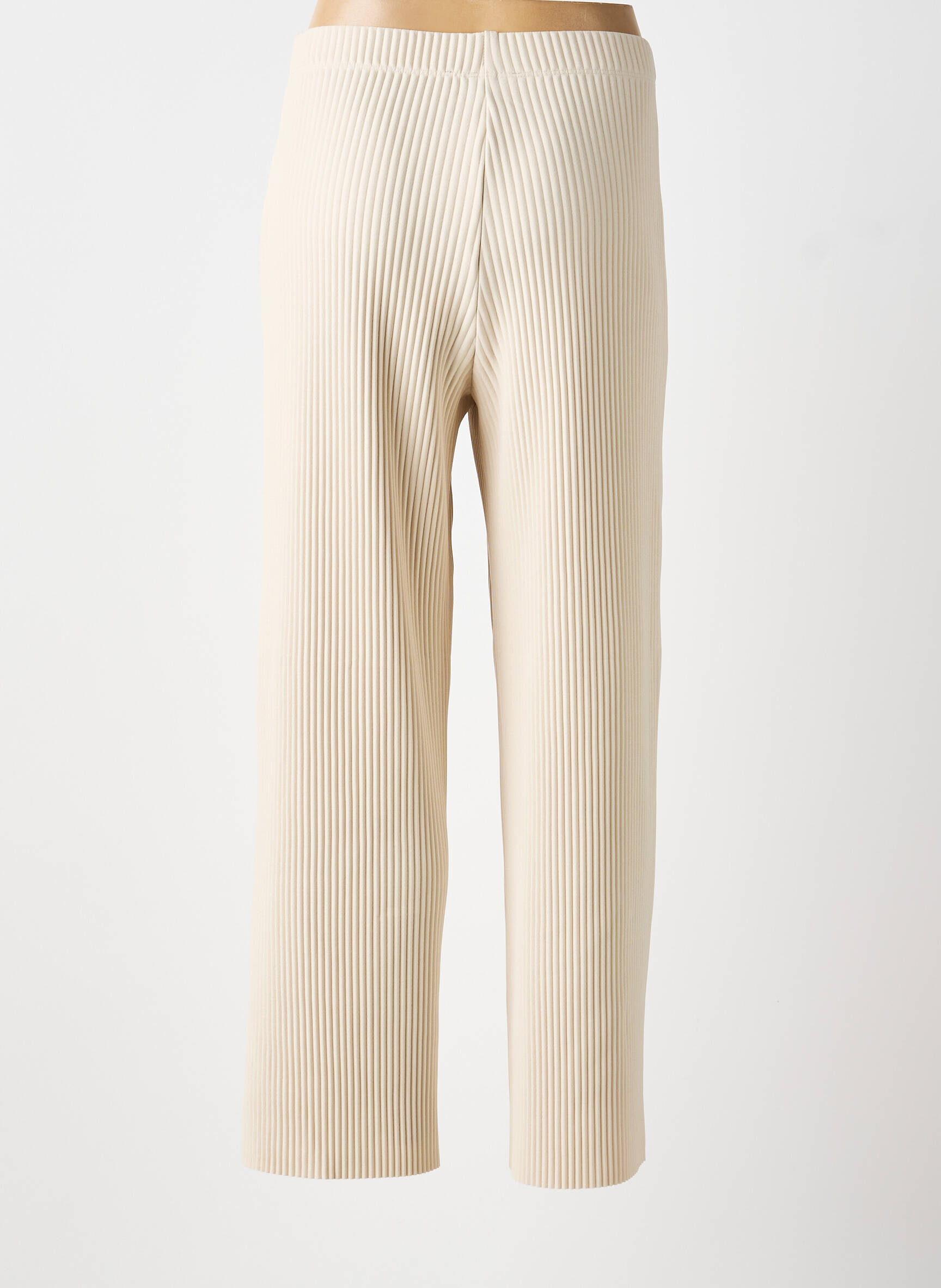 Pantalon droit stretch taille normale beige JOSEPH RIBKOFF femme