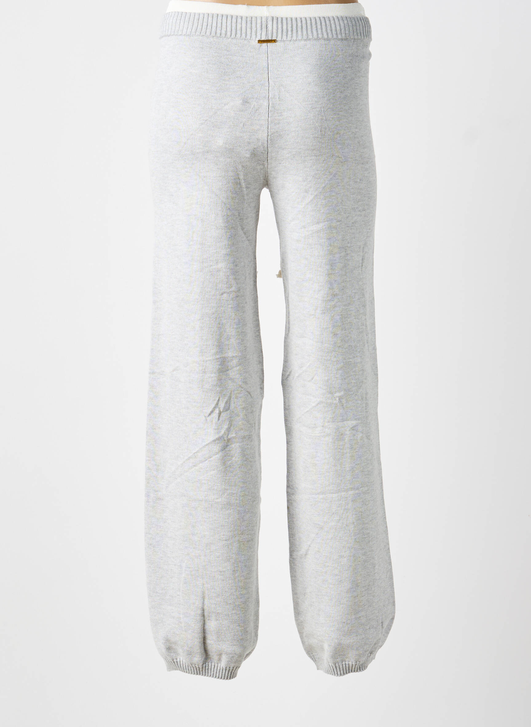 Jogging stretch taille normale gris TWINSET femme