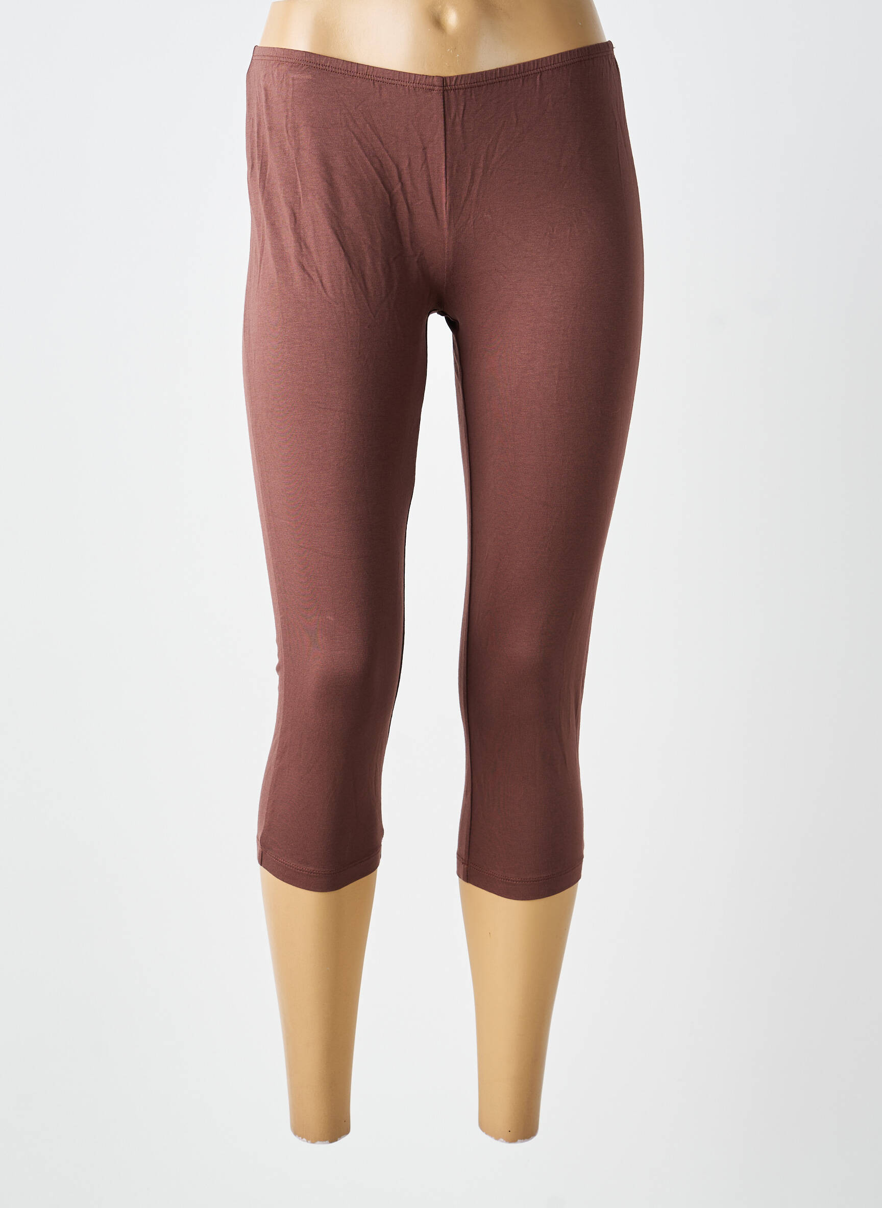 Legging tissage jersey taille normale marron VERDISSIMA femme