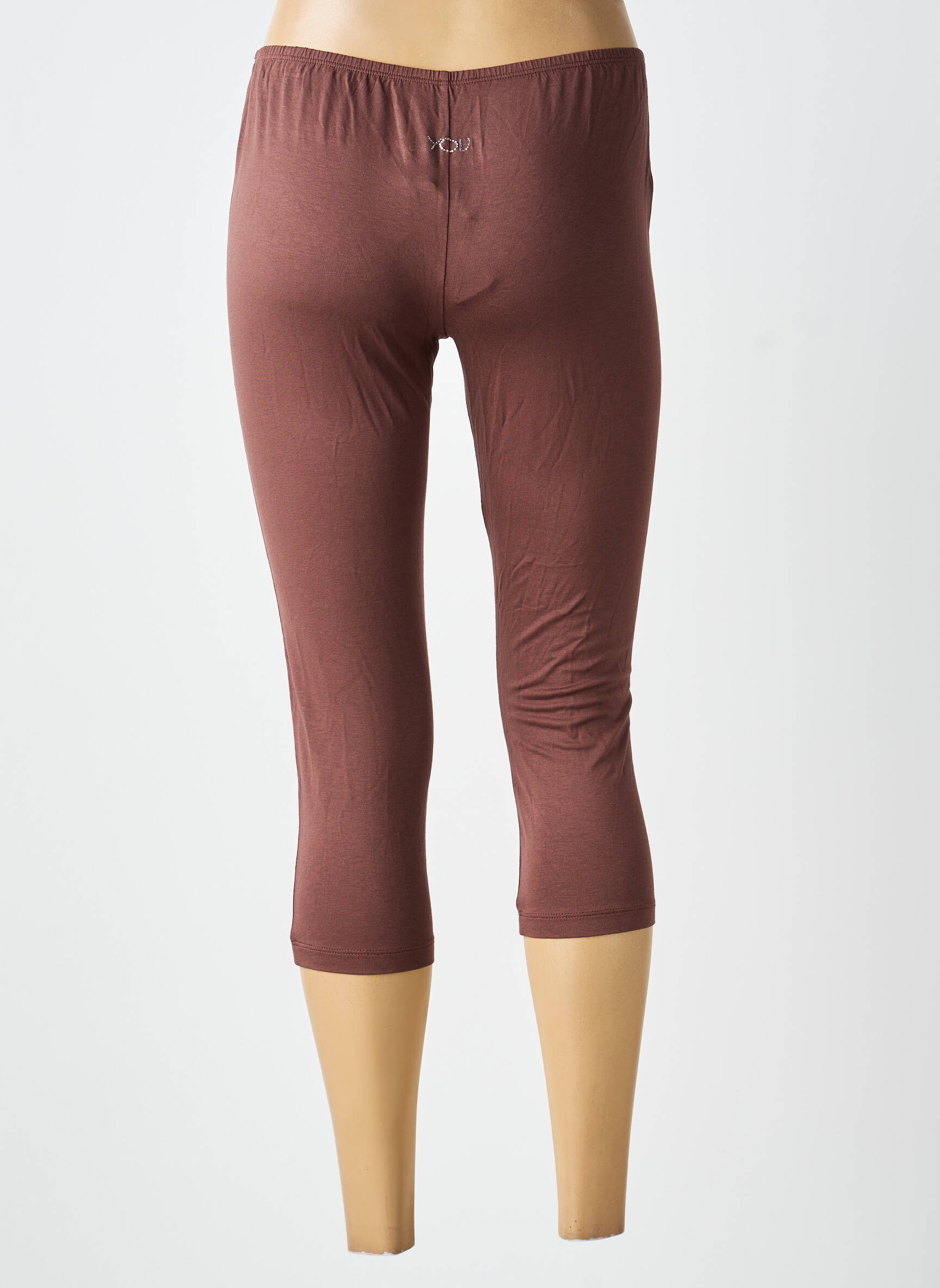 Legging tissage jersey taille normale marron VERDISSIMA femme