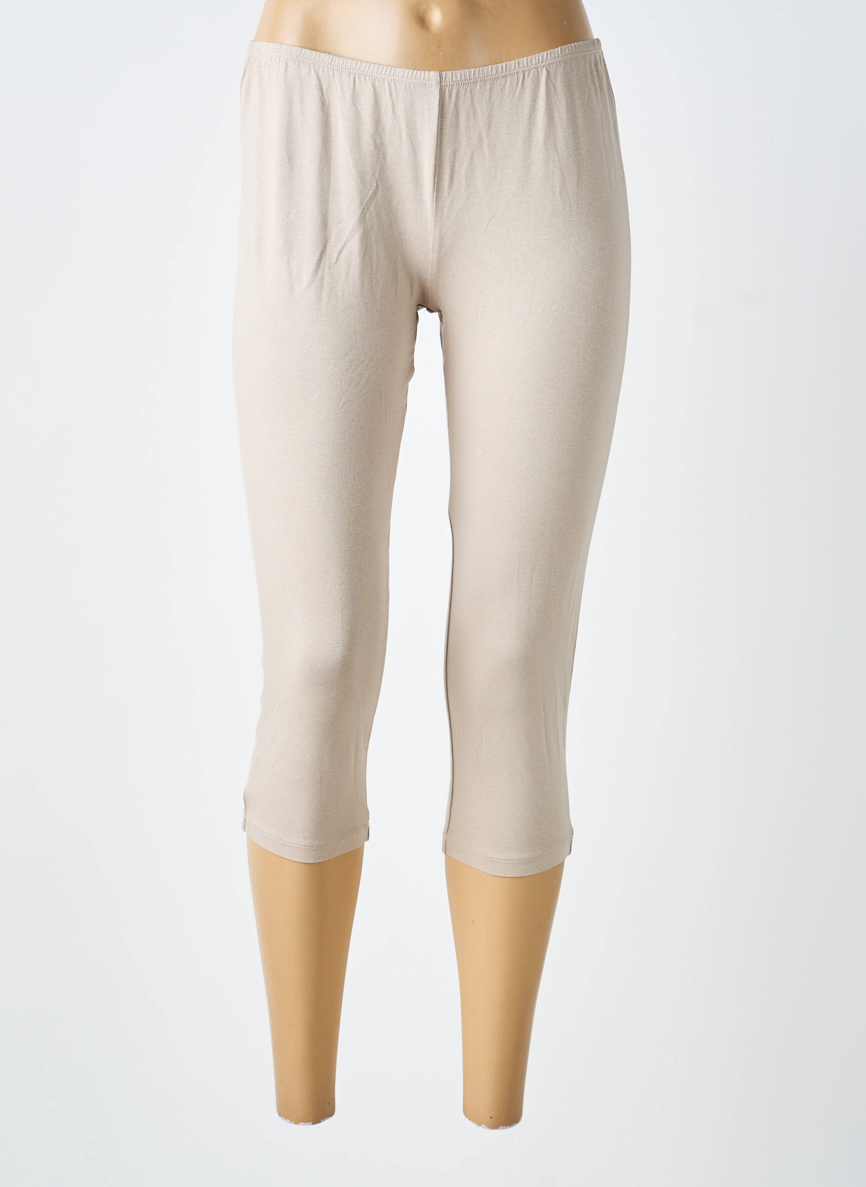 Legging tissage jersey taille normale beige VERDISSIMA femme
