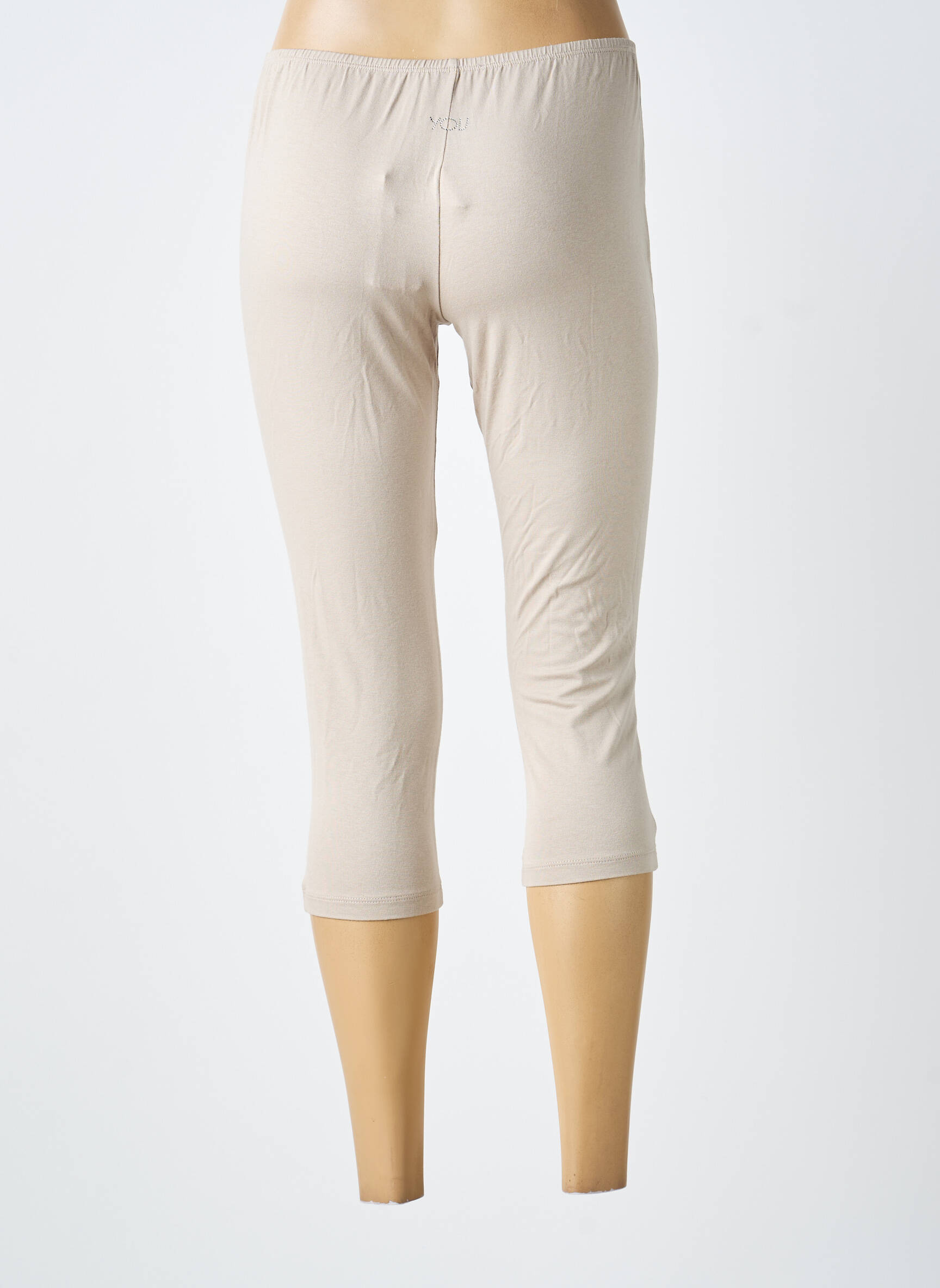 Legging tissage jersey taille normale beige VERDISSIMA femme