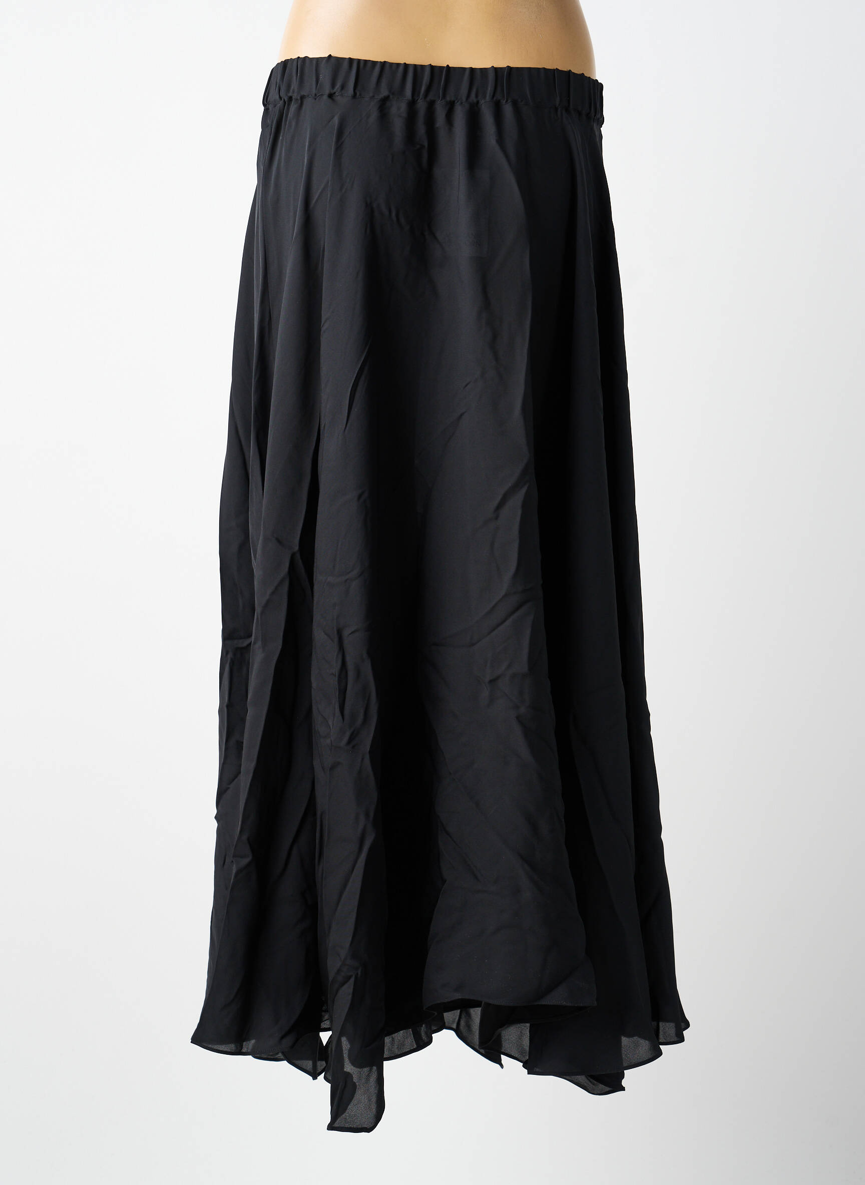 Jupe longue coupe évasée noir MARYAN MEHLHORN femme