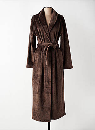Robe de chambre stretch marron ARUELLE femme