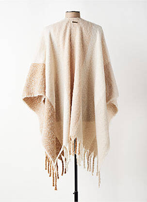 Poncho col v beige TWINSET femme