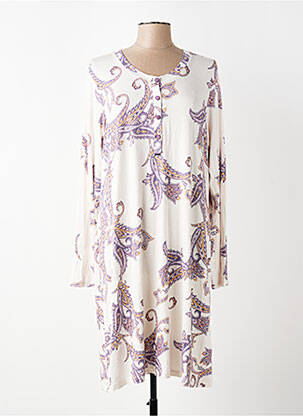 Chemise de nuit stretch blanc LORMAR femme