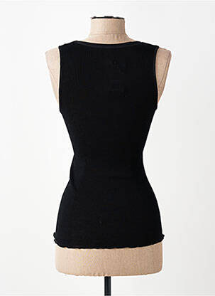 Débardeur stretch sans manche noir VITTORIA B femme