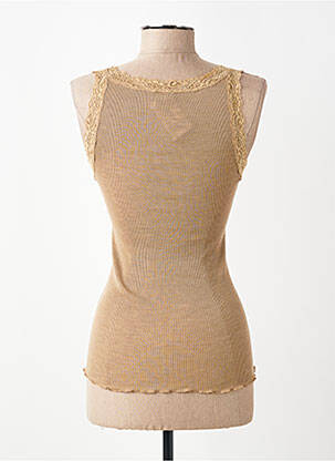 Débardeur stretch sans manche beige VITTORIA B femme