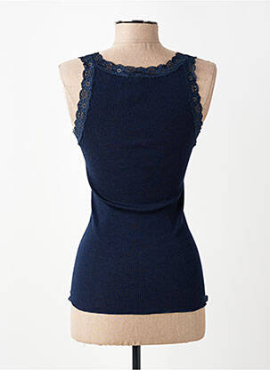 Débardeur stretch sans manche bleu VITTORIA B femme