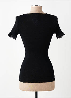 T-shirt stretch manches courtes noir VITTORIA B femme