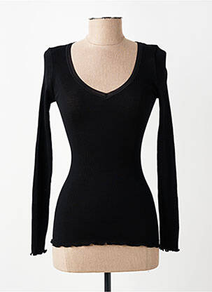T-shirt manches longues manches longues noir VITTORIA B femme