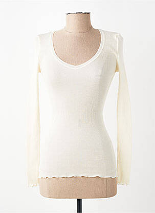 T-shirt manches longues manches longues blanc VITTORIA B femme