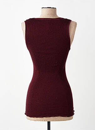 Sous-pull stretch sans manche violet VITTORIA B femme