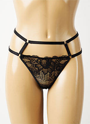String tissage dentelle noir PALOMA CASILE femme