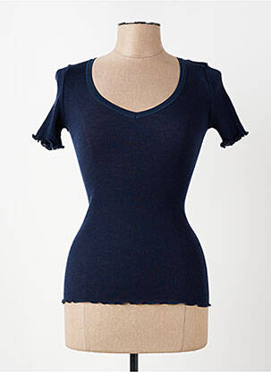 T-shirt stretch manches courtes bleu VITTORIA B femme