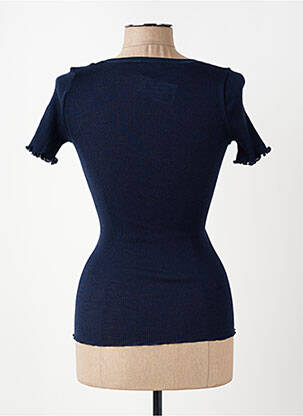 T-shirt stretch manches courtes bleu VITTORIA B femme