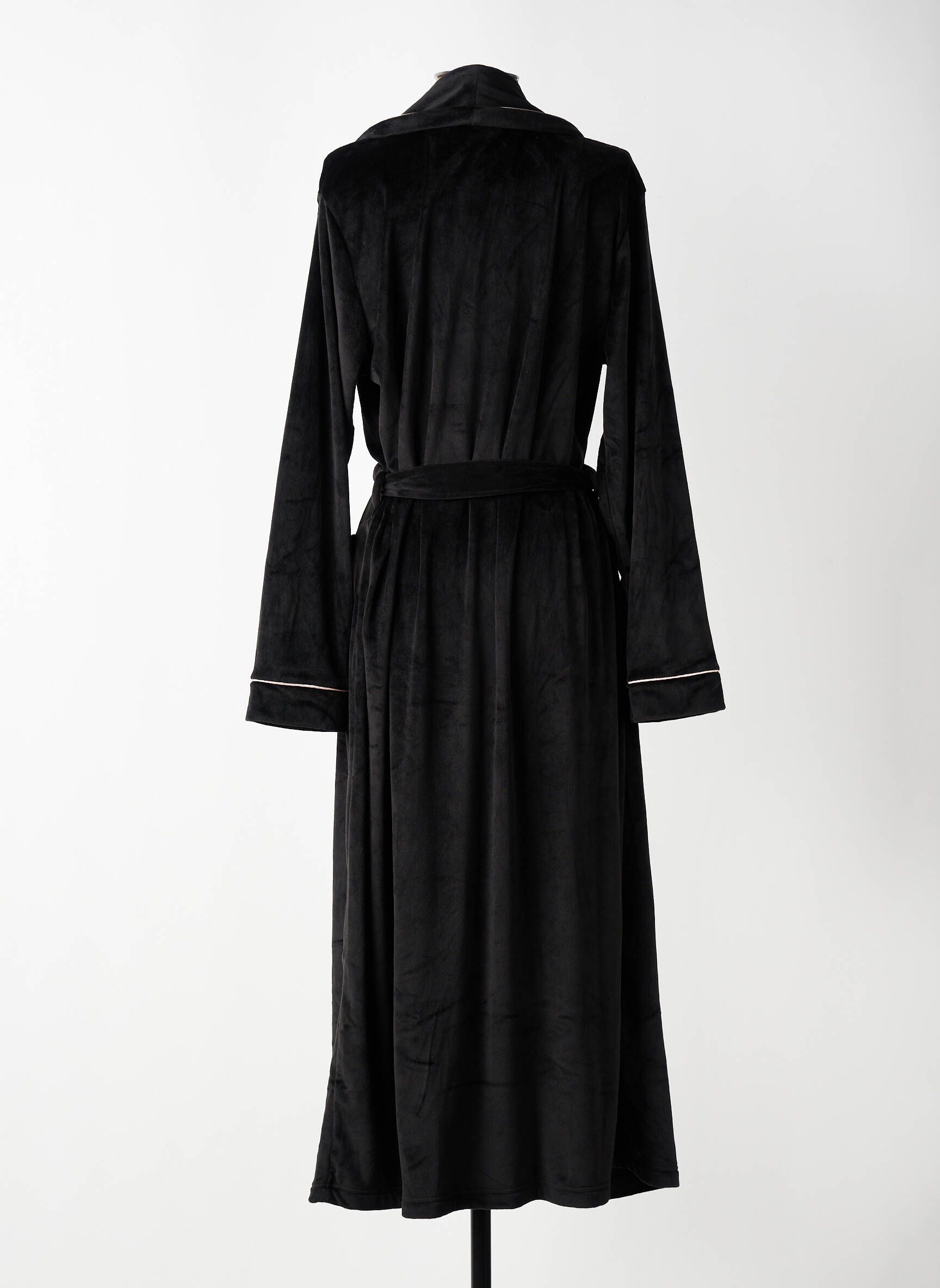 Robe de chambre poches noir LORMAR femme