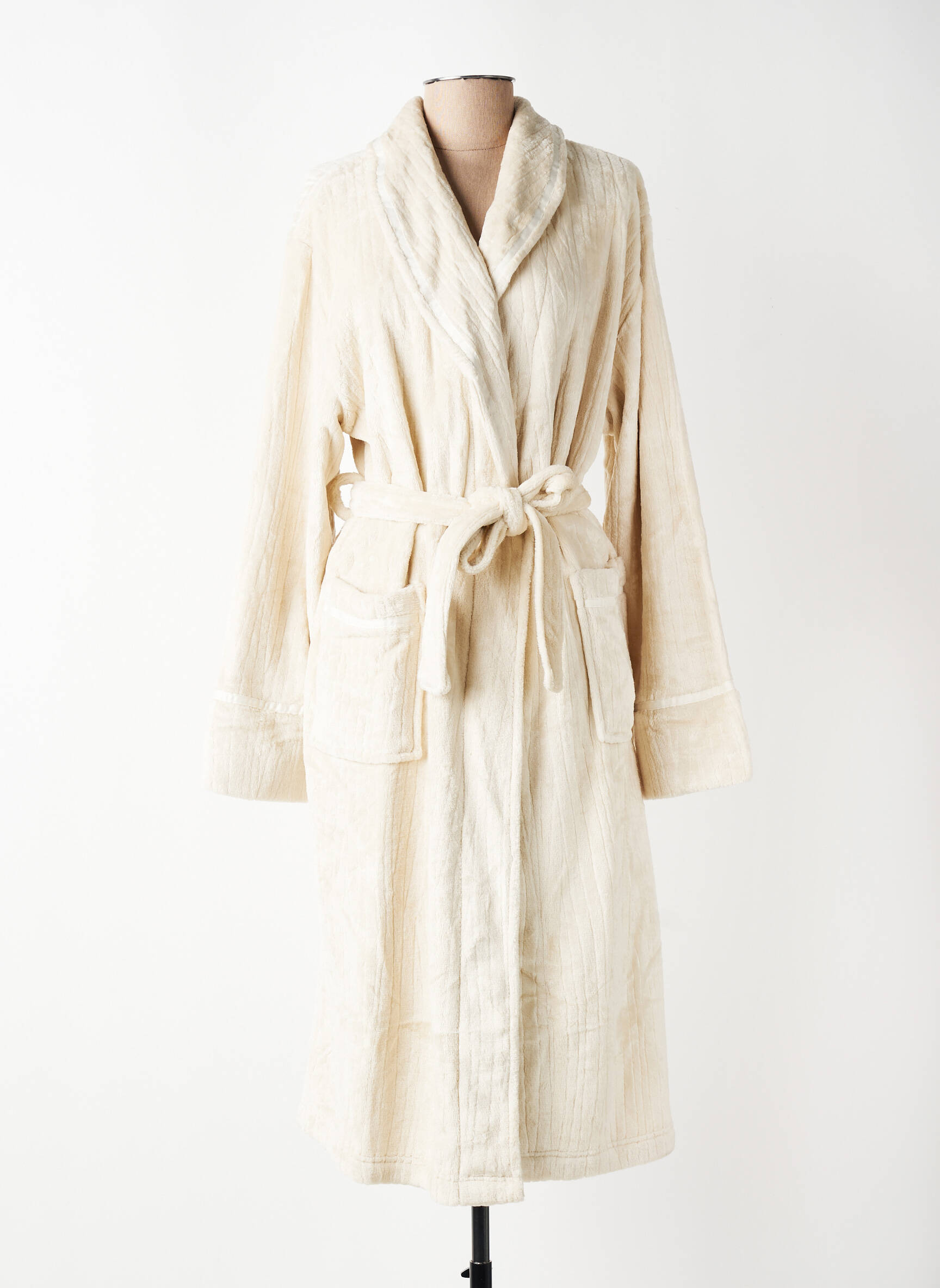 Robe de chambre poches beige ARUELLE femme