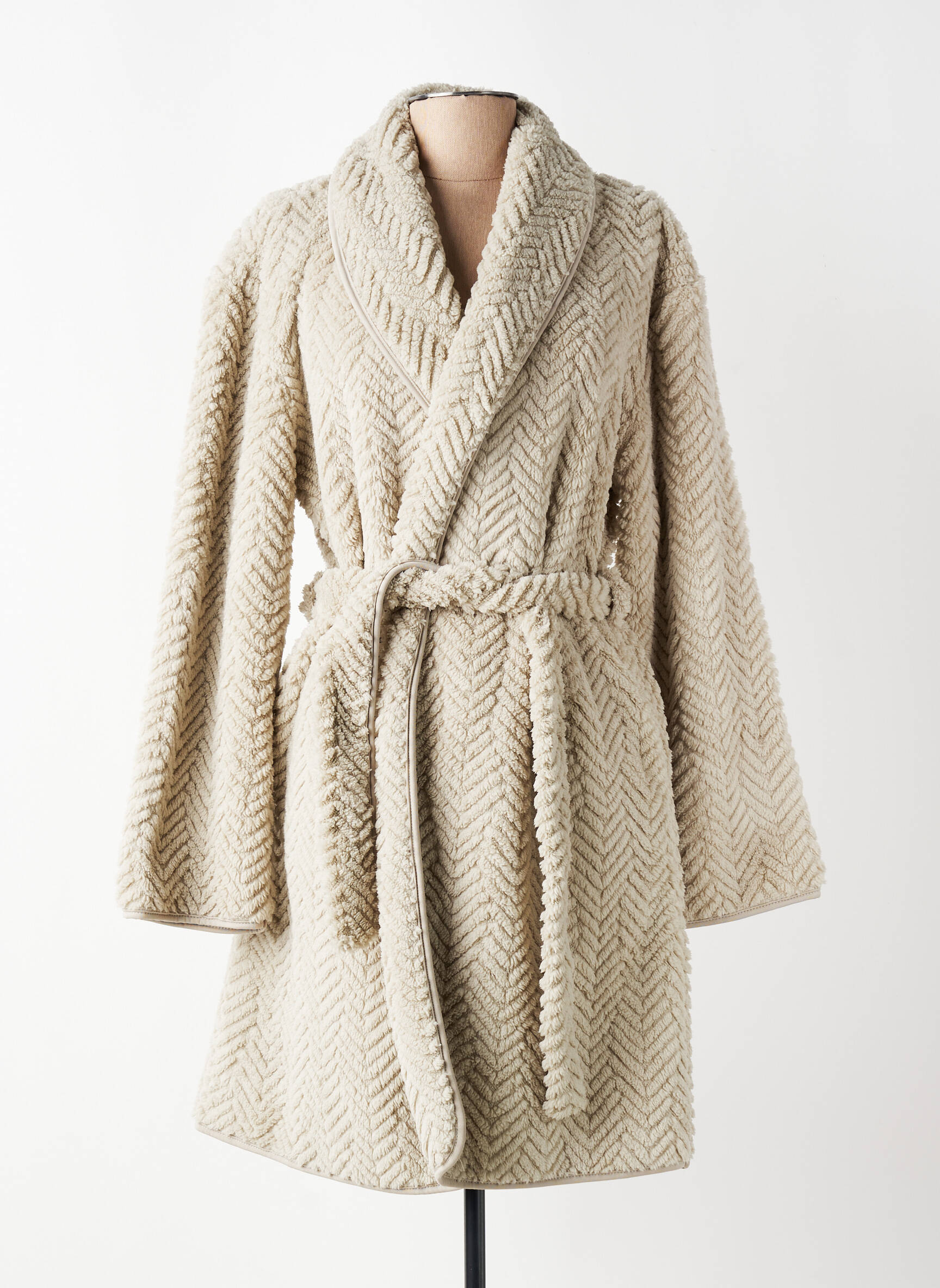 Robe de chambre manches longues beige ARUELLE femme