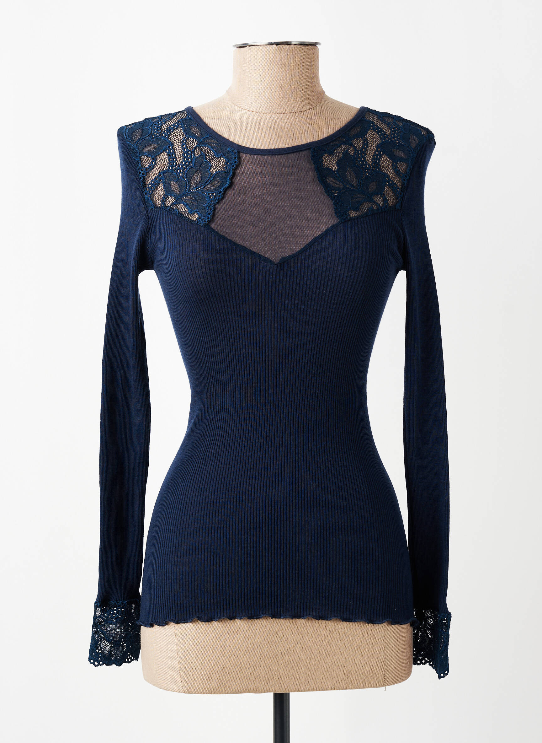 T-shirt manches longues manches longues bleu VITTORIA B femme