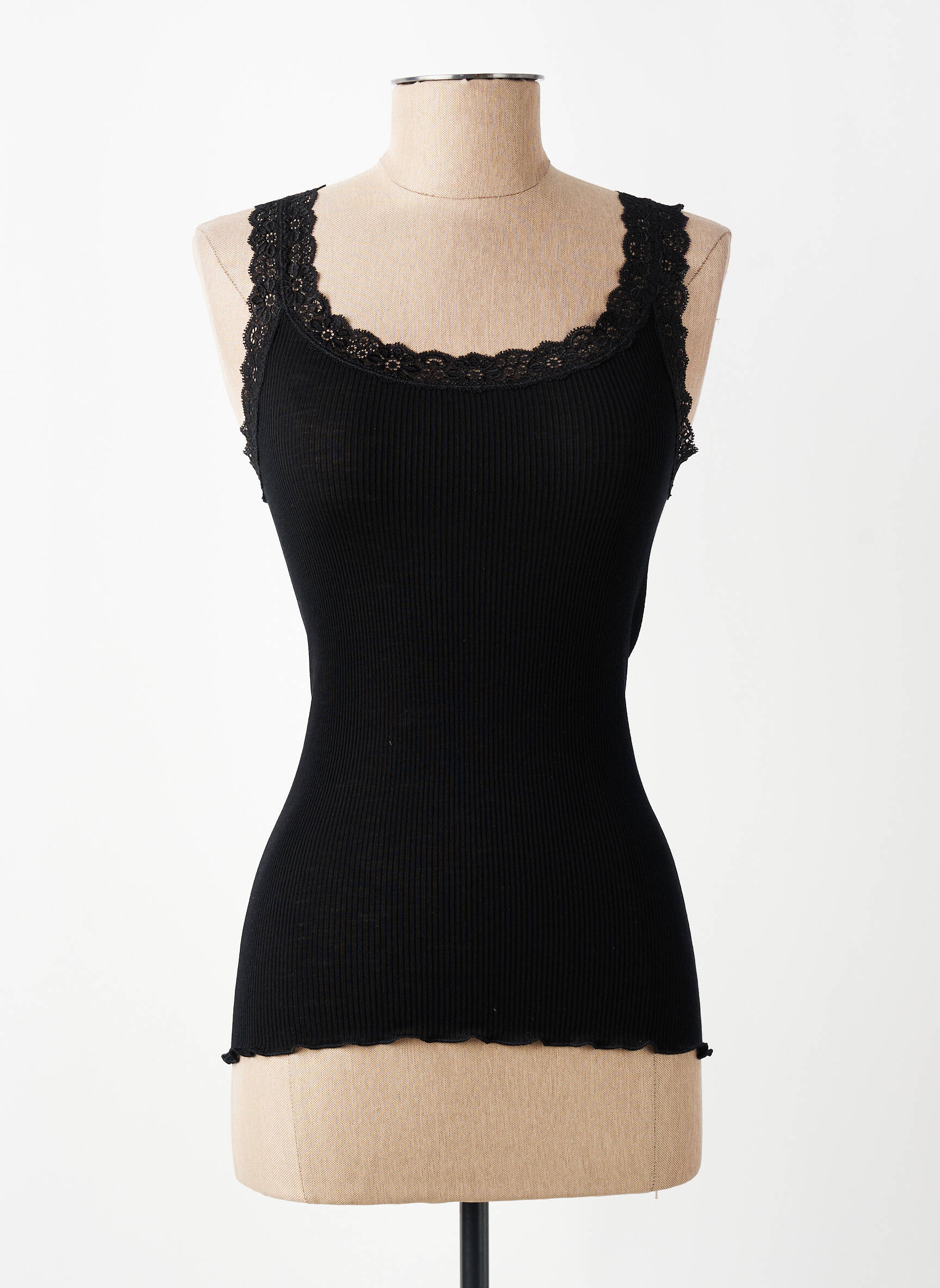 Débardeur stretch sans manche noir VITTORIA B femme