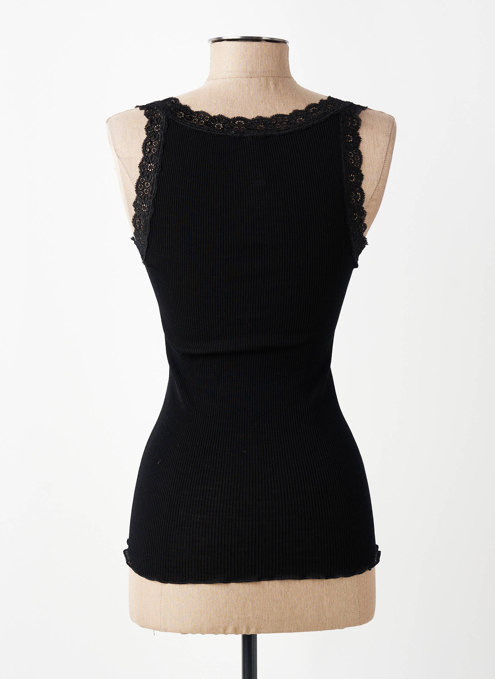 Débardeur stretch sans manche noir VITTORIA B femme