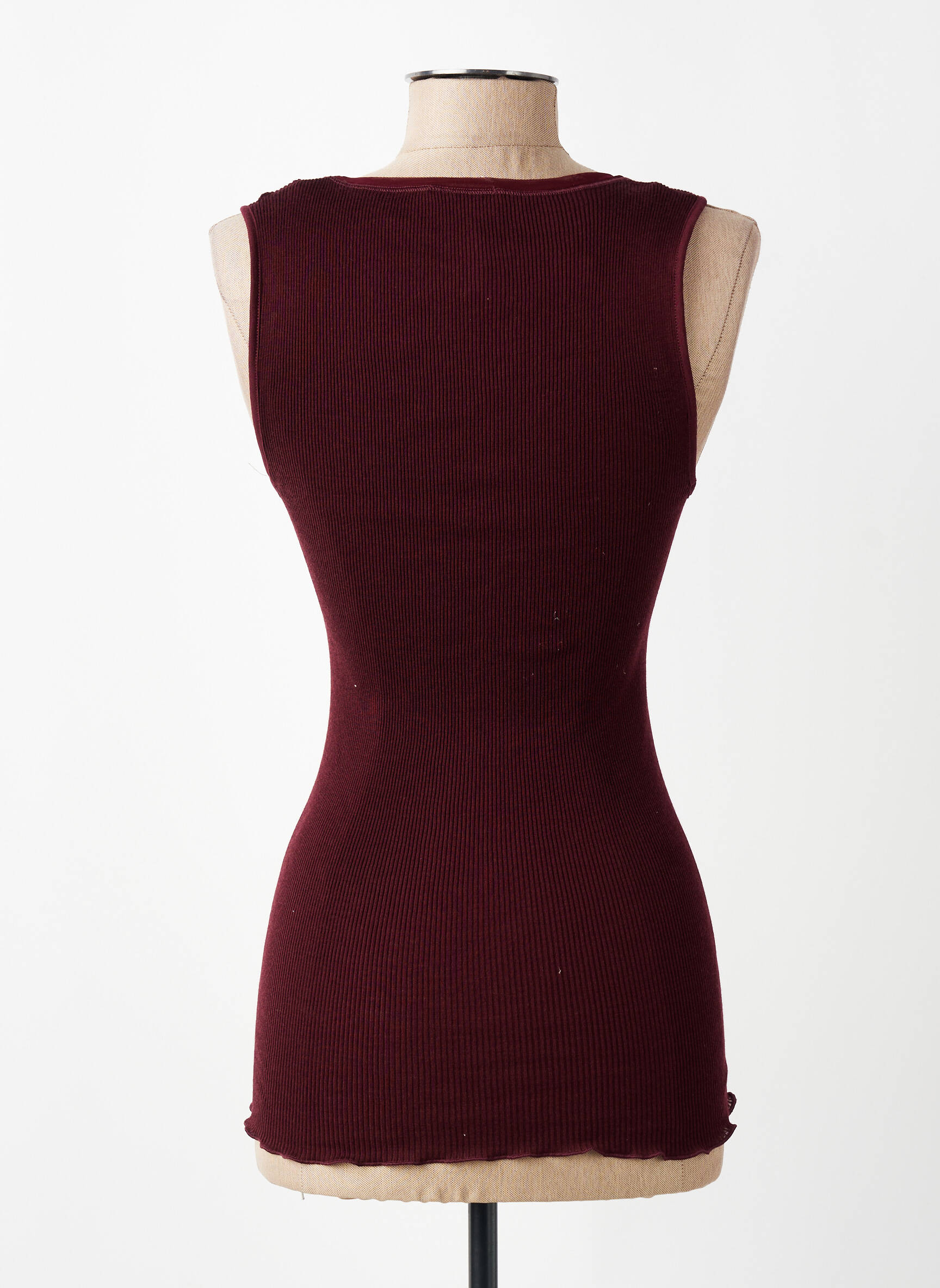 Sous-pull stretch sans manche violet VITTORIA B femme
