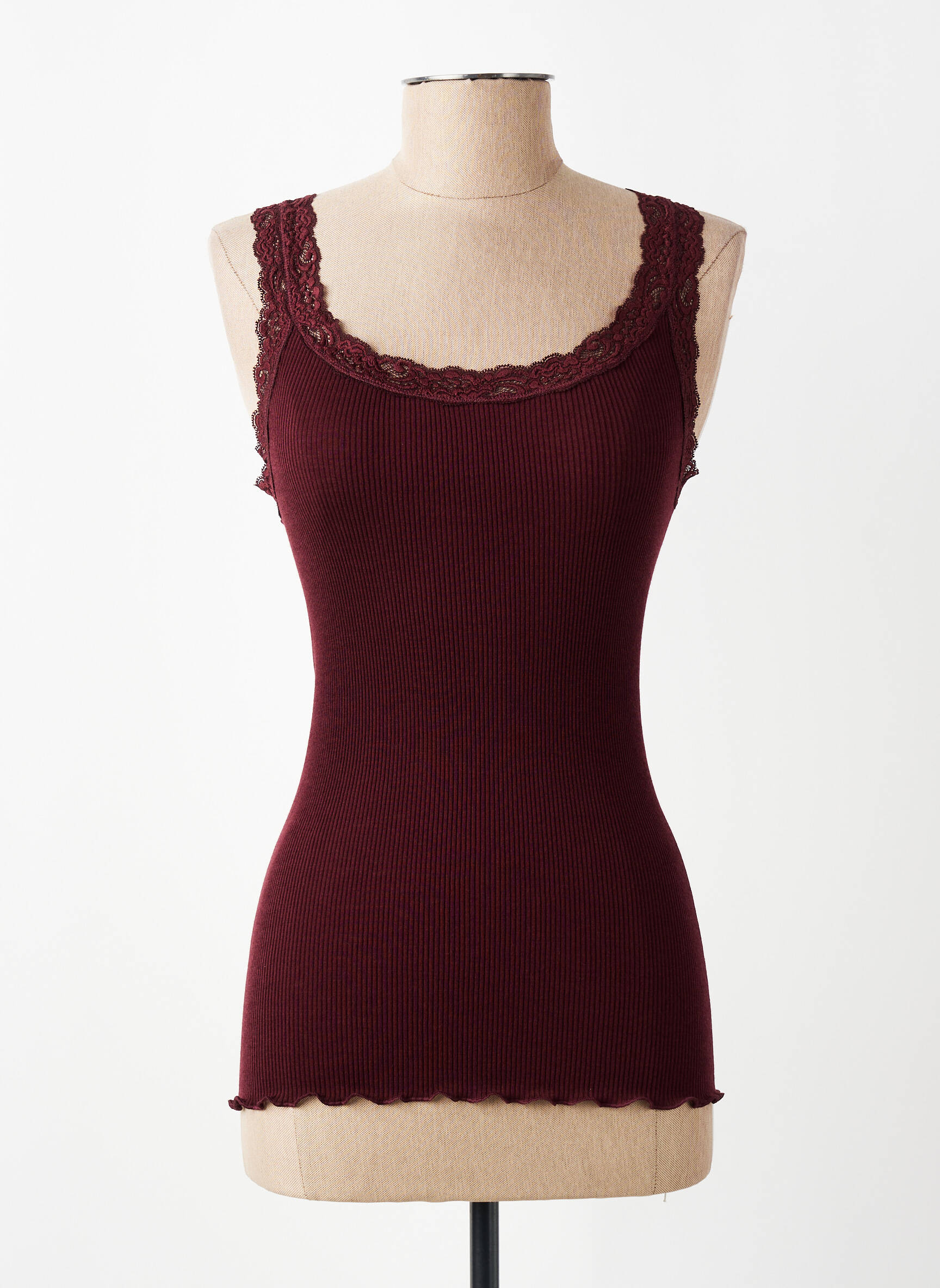 Débardeur stretch sans manche violet VITTORIA B femme
