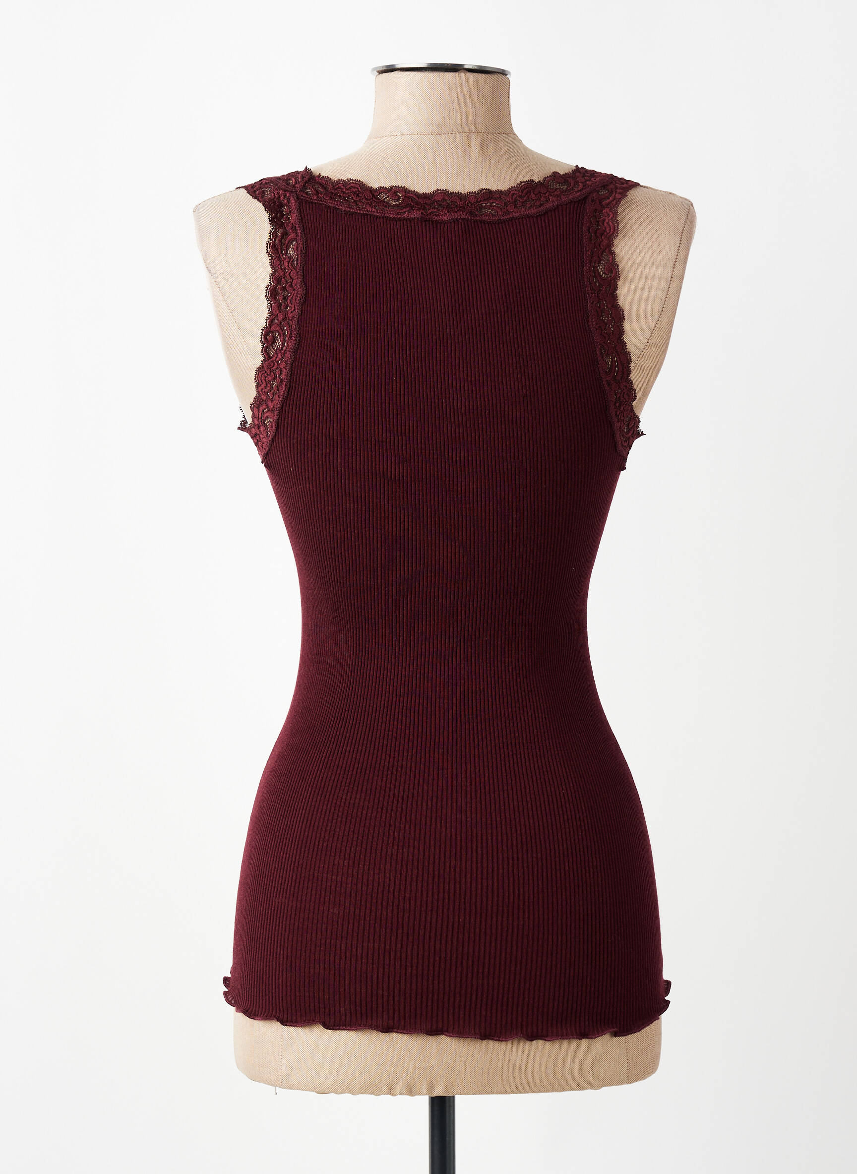 Débardeur stretch sans manche violet VITTORIA B femme