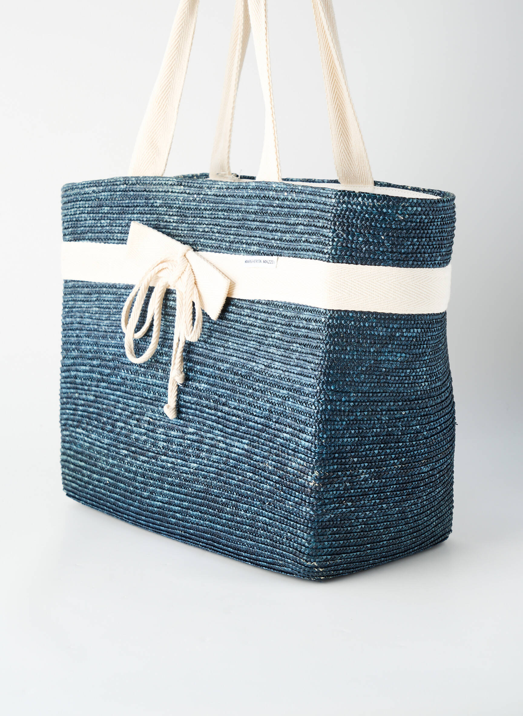 Sac doublure textile forme plage bleu MARGHERITA MAZZEI femme