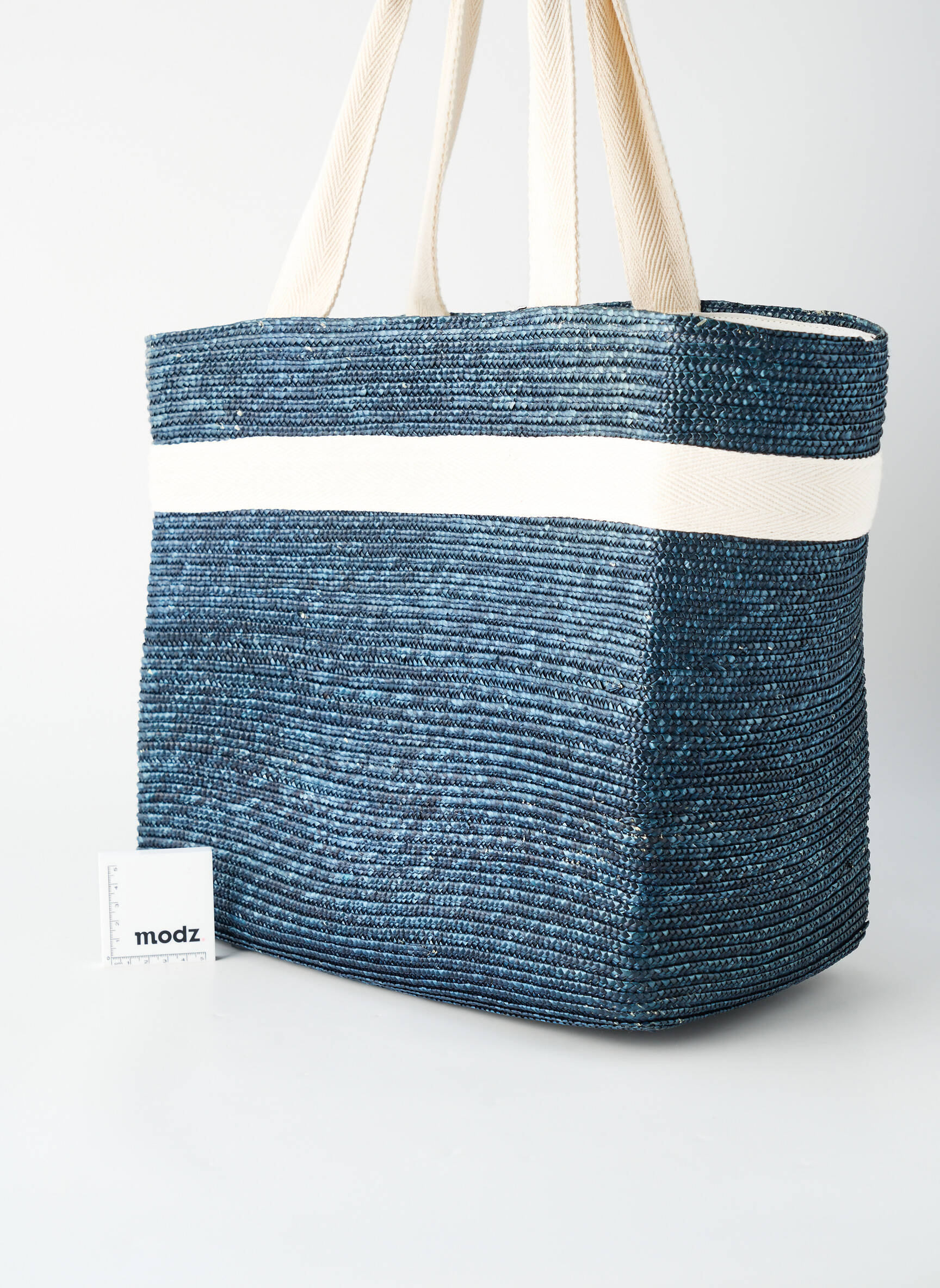 Sac doublure textile forme plage bleu MARGHERITA MAZZEI femme