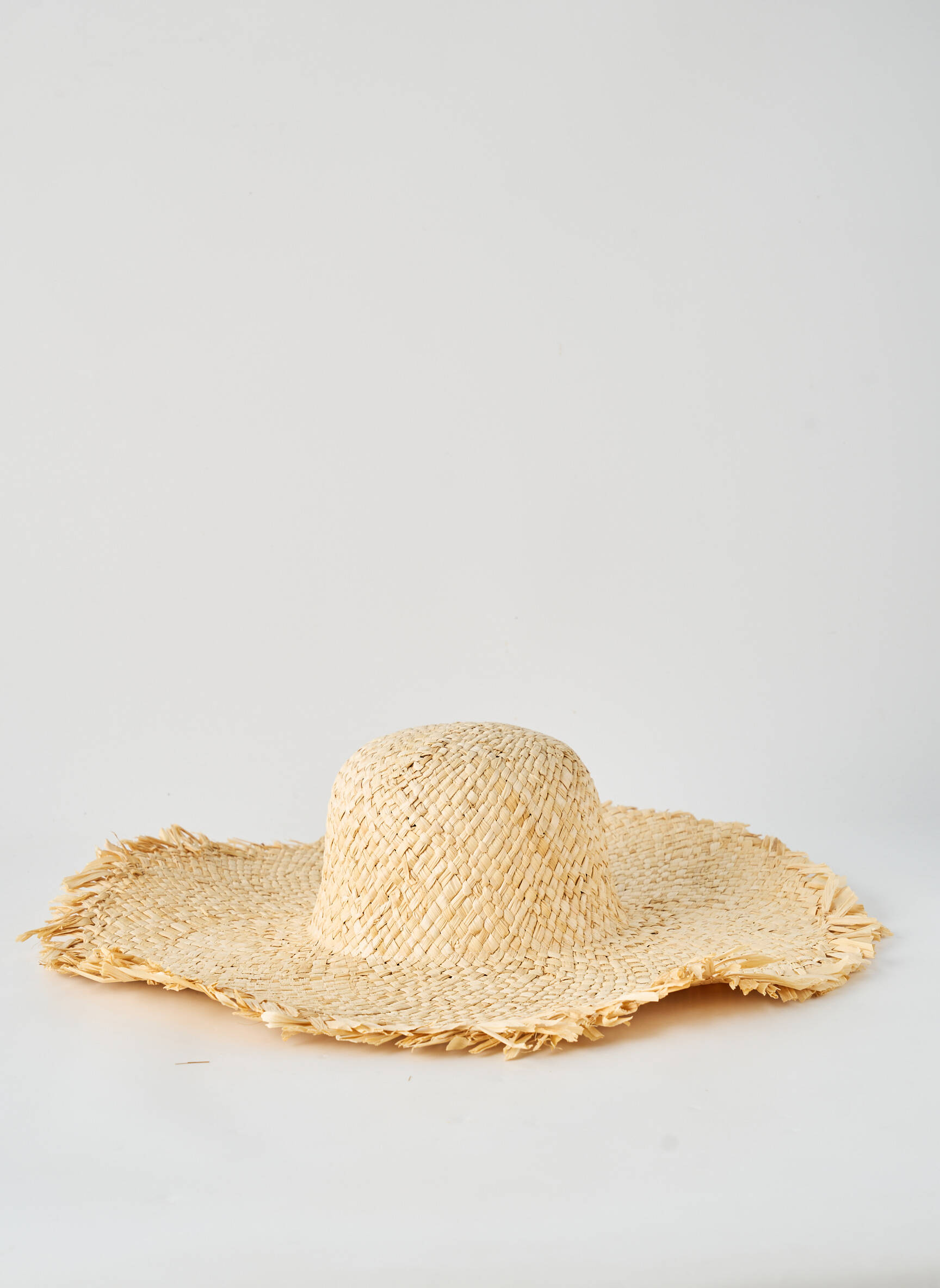 Chapeau forme chapeau paille beige PHO femme