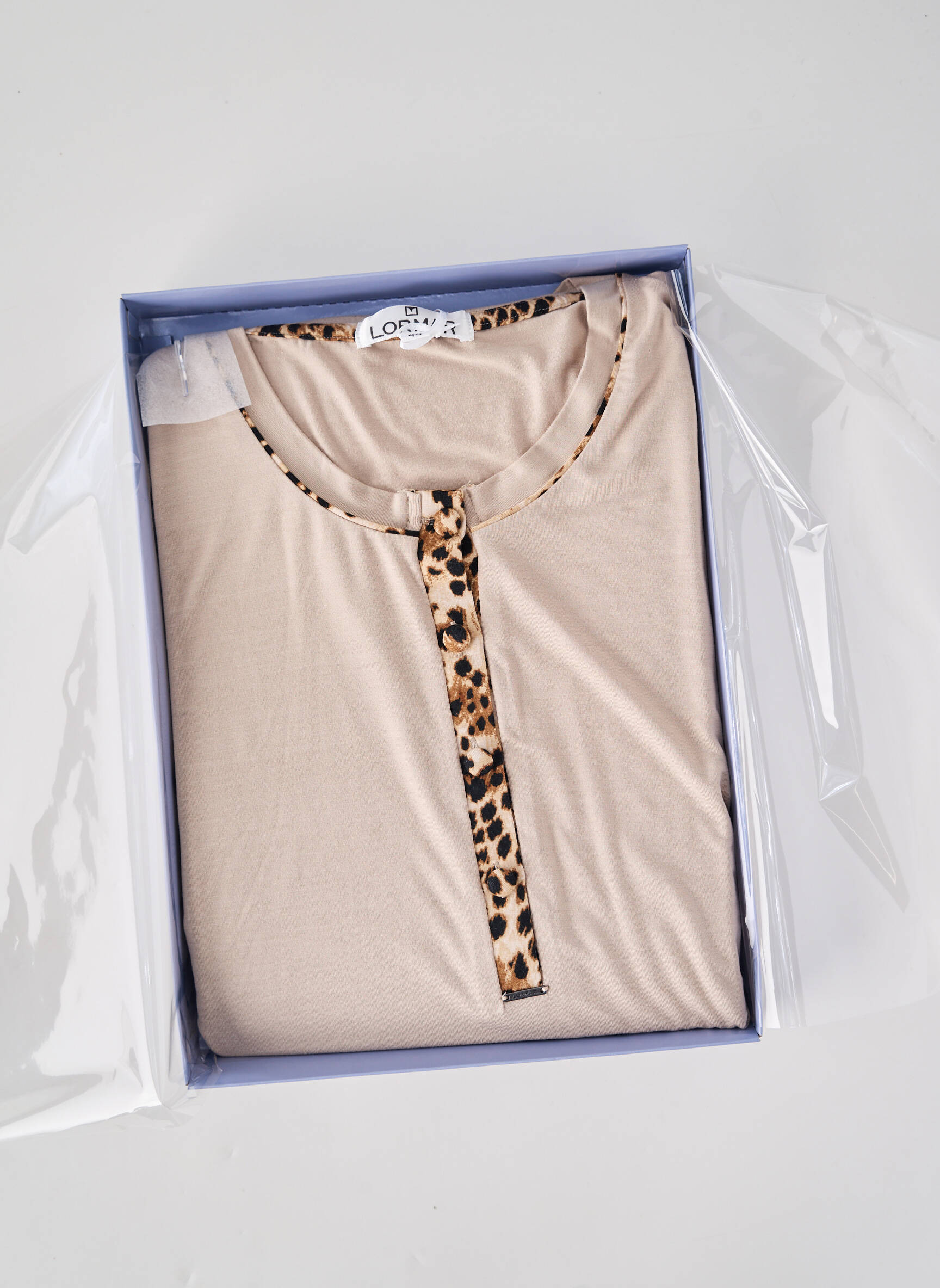 Pyjama tissage jersey beige LORMAR femme