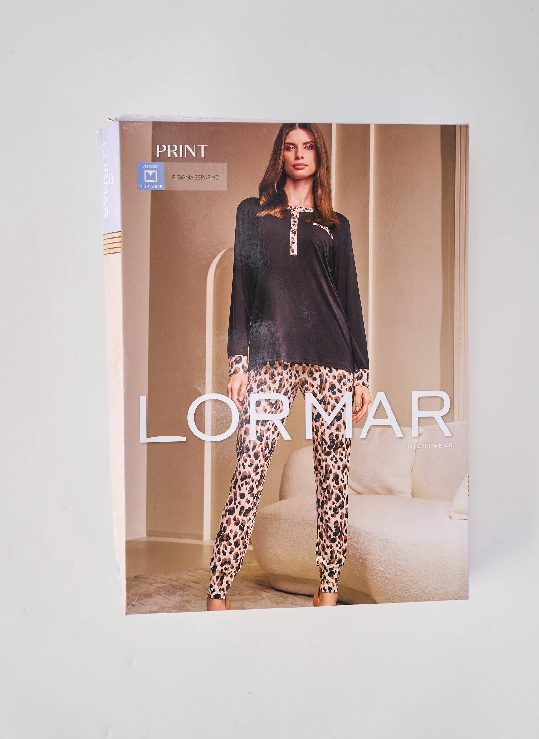Pyjama tissage jersey gris LORMAR femme