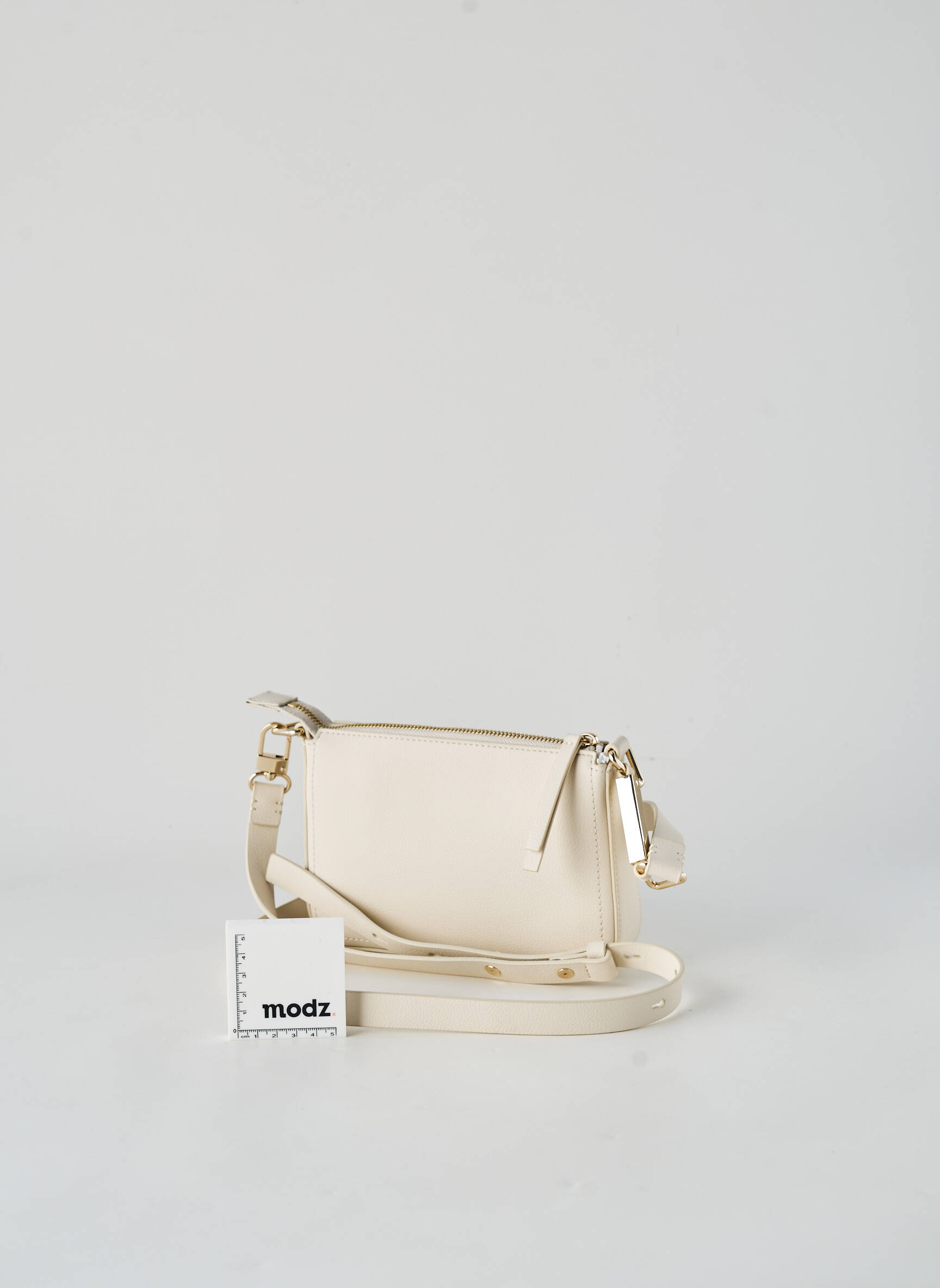 Sac fermeture zippée forme rectangulaire beige MARC CAIN femme