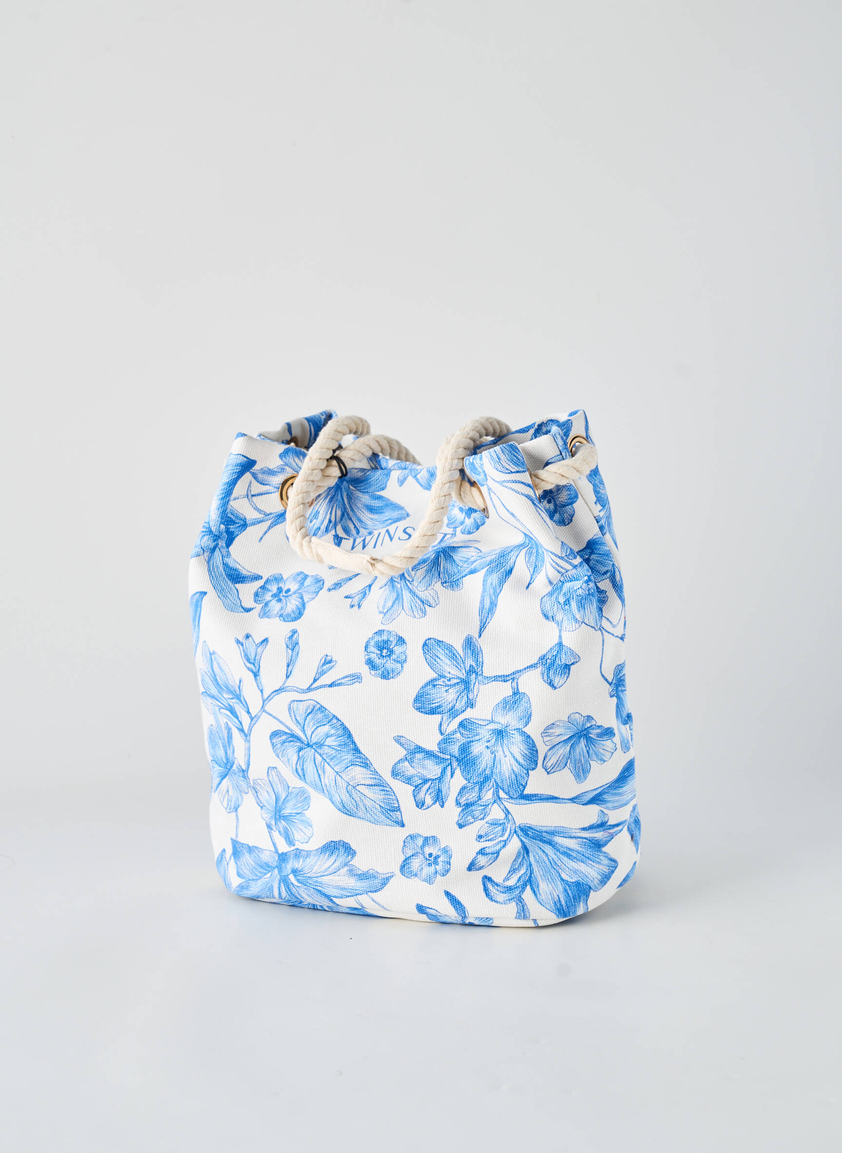 Sac forme cabas forme cabas bleu TWINSET femme