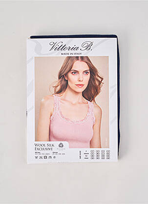 Top/caraco stretch bleu VITTORIA B femme