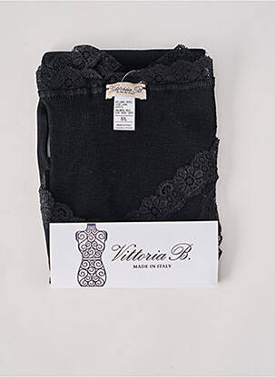 Débardeur stretch sans manche noir VITTORIA B femme