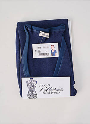 Top/caraco stretch bleu VITTORIA B femme