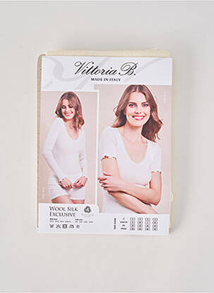 Top/caraco stretch beige VITTORIA B femme
