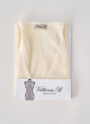 Top/caraco stretch beige VITTORIA B femme